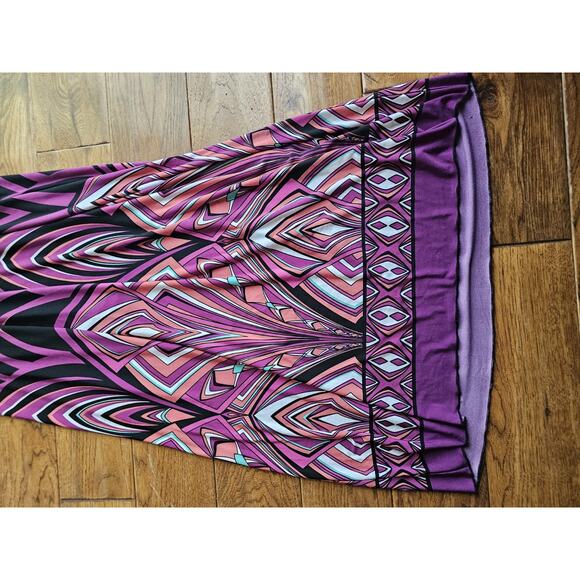 Saint Tropez West Women's Halter Maxi Dress Size 14 Resort Beach Tropical - Picture 2 of 10